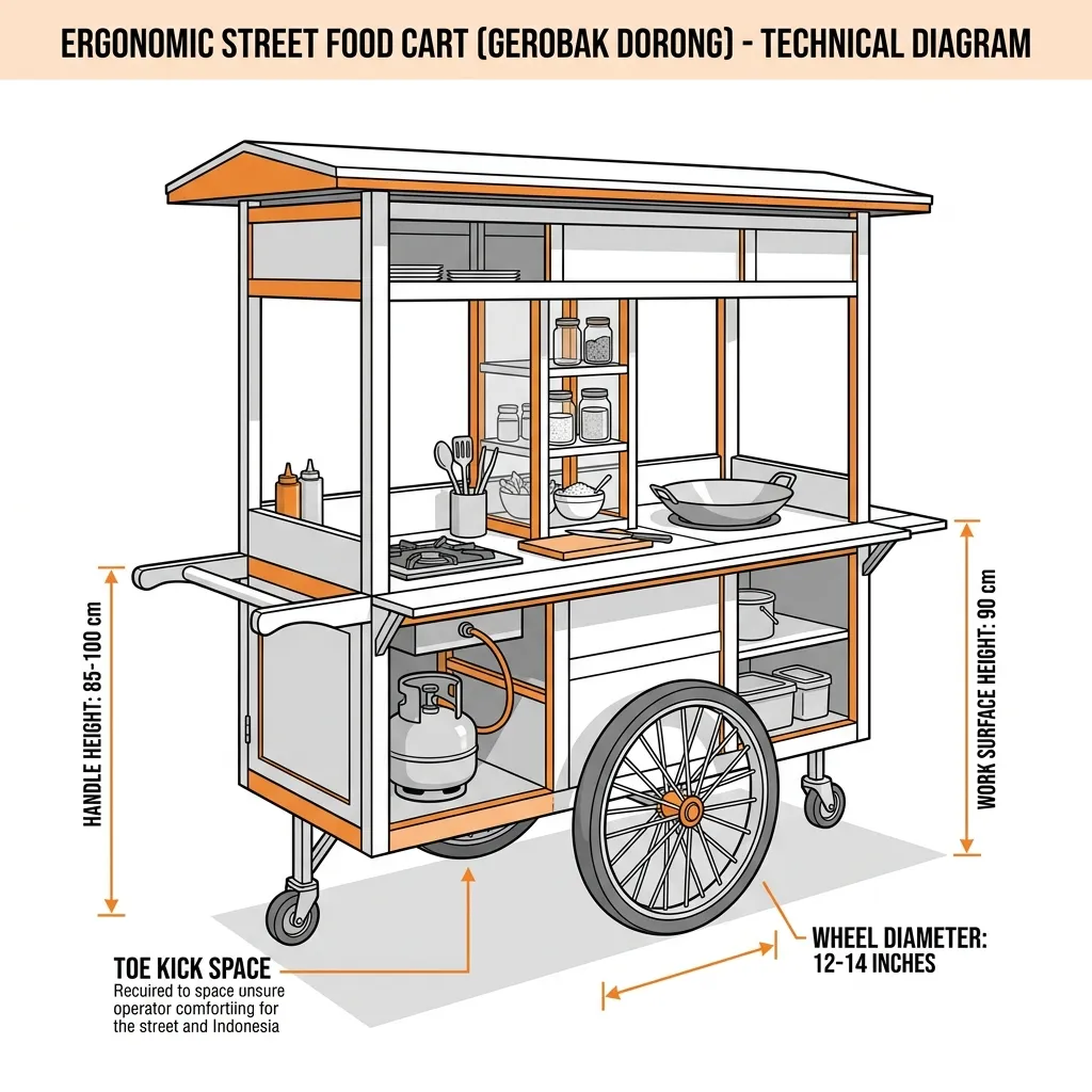 Diagram Ergonomi Gerobak Dorong