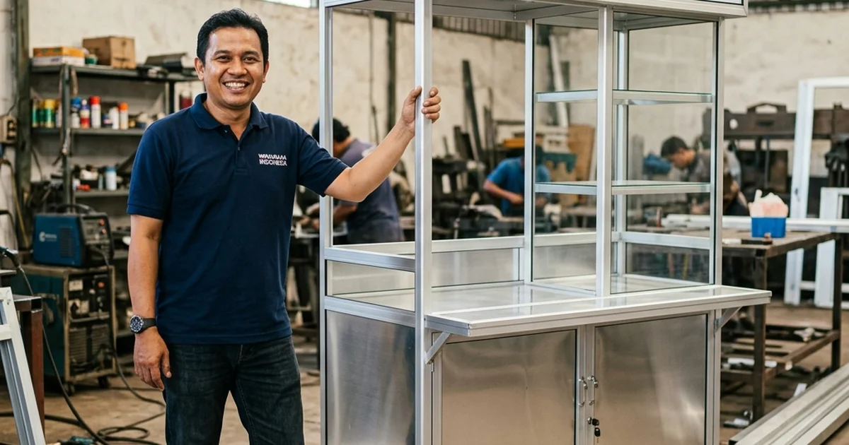 Rekomendasi Ketebalan Aluminium Booth Portable Terbaik