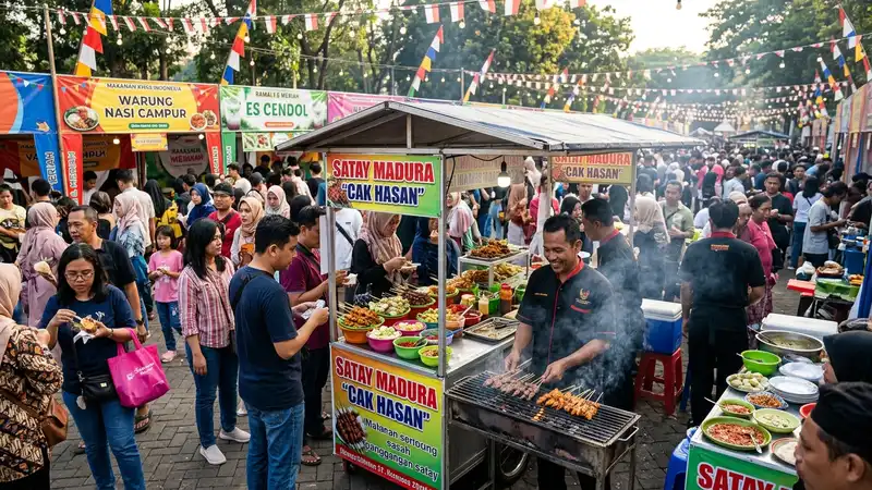 Tips Ikut Bazar Kuliner dengan Booth Portable Knockdown